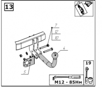 Фаркоп 6768-A Oris на Kia Sorento 2020-, Hyundai Santa Fe IV рестайлинг 2021-2023. Необходима подрезка бампера. Тип шара: A. Нагрузки: 2000/100 кг, масса фаркопа 16,9 кг (без электрики в комплекте) от магазина ФаркопРос